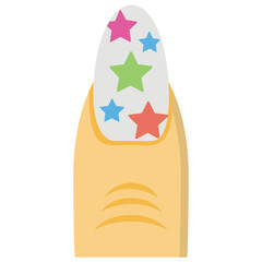 
Creative nail painting icon
