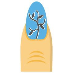 
Artistic nail art design
