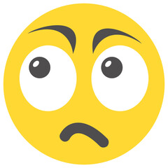 
Emoticon designed to present angry face expressions
