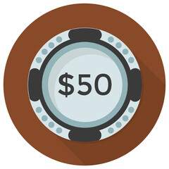 Fototapeta premium Gaming chips or poker chips for gambling 