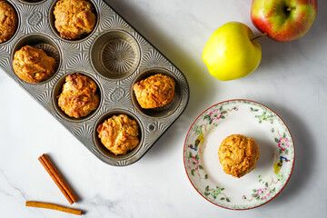 Homemade apple muffins