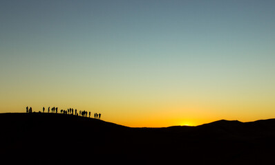 atardecer en el Sahara