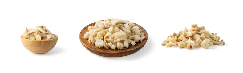 Raw Fresh Oyster Mushrooms, Pleurotus or Abalone Mushrooms