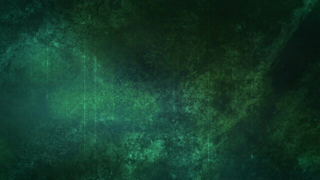 Green blue grunge horror looping abstract animated looping motion background
