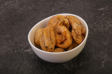 Dry sweet fig fruit heap