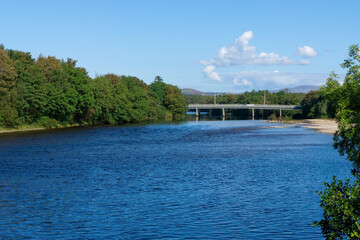Bridge over the river Lochy in Fort William