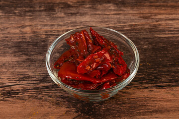 Dried tomato with olive oil