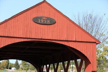 covered bridge wooden 1958