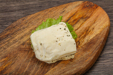 Halloumi cheese with mint for grill