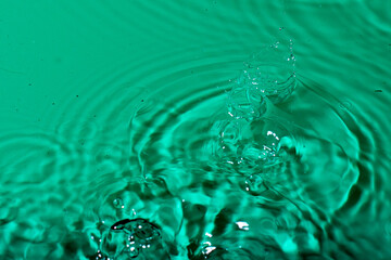 splash of water on black isolated background