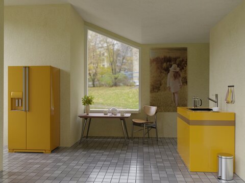 Illustration of a kitchen
