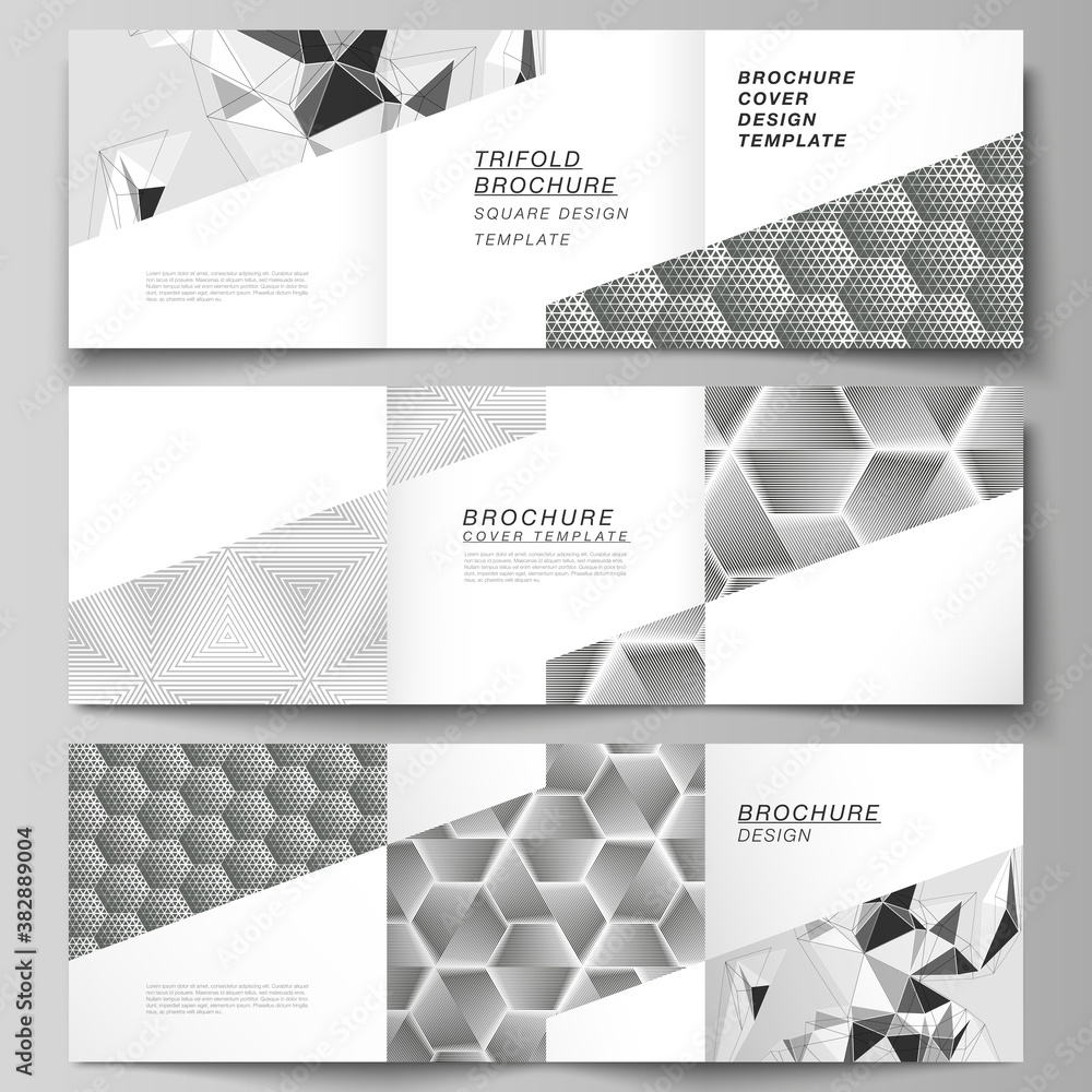 Poster minimal vector editable layout of square format covers design templates for trifold brochure, flyer,