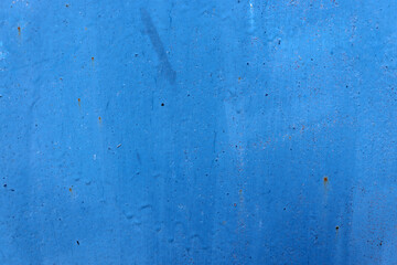 Beautiful old rusty wall with blue paint