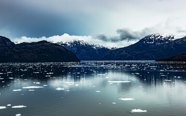 Amalia Glacier on the Sarmiento Channel, Chile