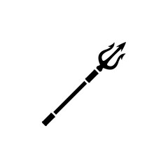 Poseidon trident icon vector illustration