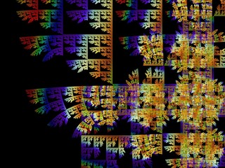 Imaginatory fractal background Image