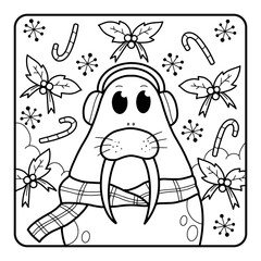 Christmas Coloring Page for Kids