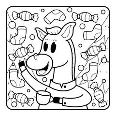 Christmas Coloring Page for Kids