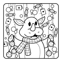 Christmas Coloring Page for Kids