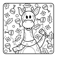 Christmas Coloring Page for Kids