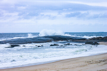 waves on the beach