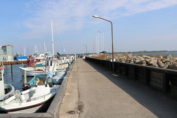 Beautiful danish Reersø city in the Denmark.