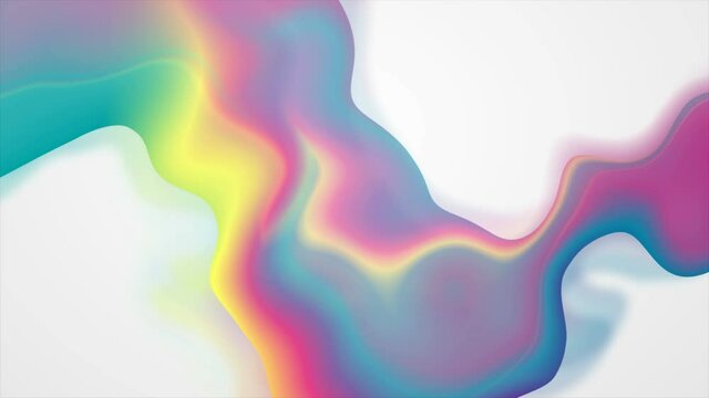 Colorful holographic abstract liquid waves futuristic motion background