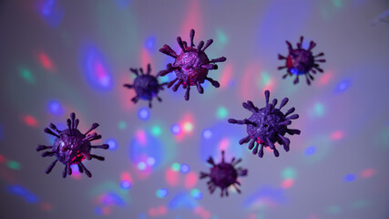 
Representation of the coronavirus, covid 19