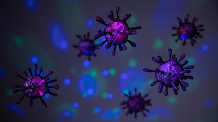 
Representation of the coronavirus, covid 19