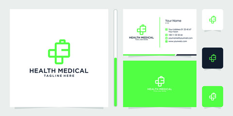 medical logo design template vector
