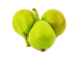 Pear on white
