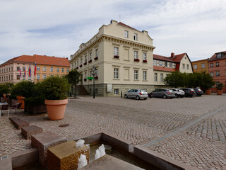 Havelberg in Sachsen-Anhalt Rathaus Marktplatz
