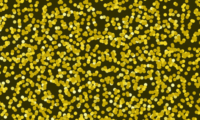 Dark yellow vector background with bubbles.