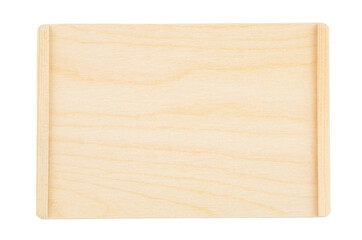 Plywood board on white