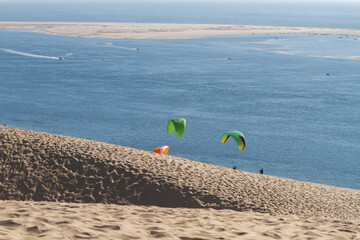 Water, trees and sand at the Dune of Pilat