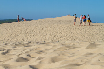 Water, trees and sand at the Dune of Pilat