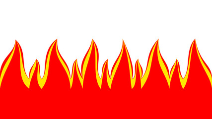 fire red isolate, illustration, cartoon
