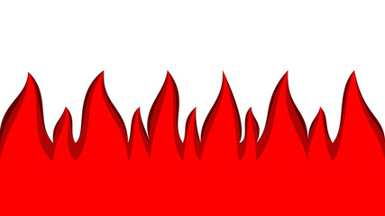 fire red isolate, illustration, cartoon