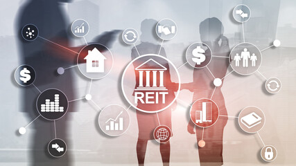 Real estate investment trust REIT. Finacial concept 2020.