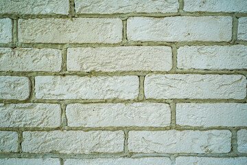 Fototapeta premium vintage white brick masonry in a cafe