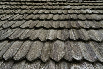 Wood roof background