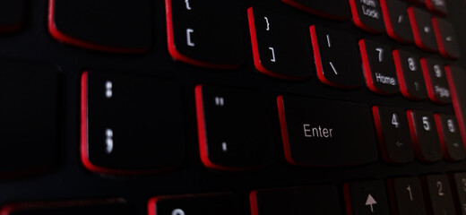 Teclado rojo