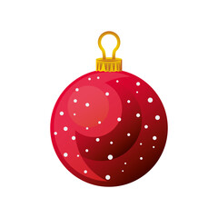 decorative christmas ball on white background