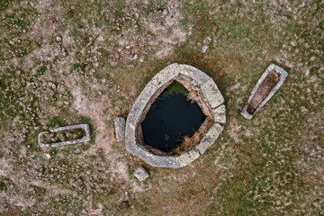 Ancient well in the Dehesa de la Luz. Pozo de las Matanzas.