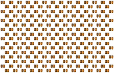 pair of light and black set winemaking pattern stands upright