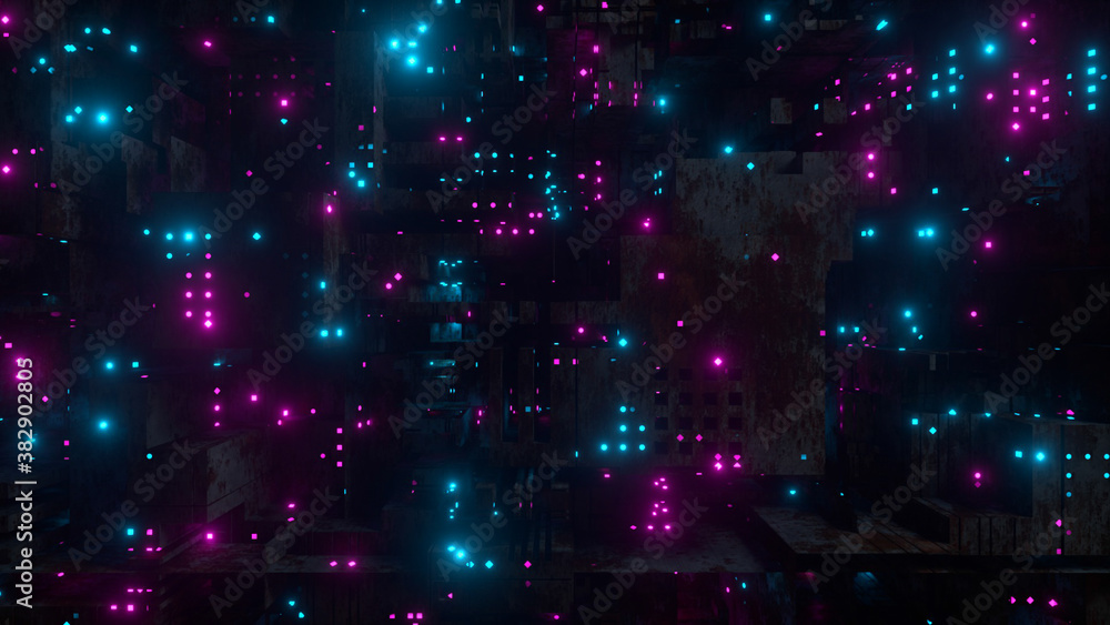 Poster abstract technology background. futuristic surface with metal circuit board pattern. motion design t
