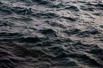 creased water surface, sea waves 