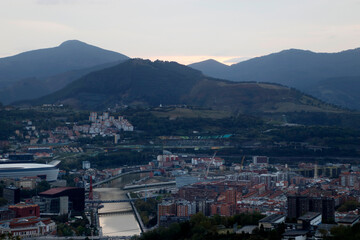 Vew of Bilbao from a hill