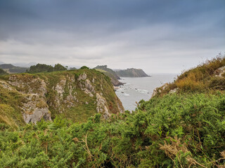 Cliffs of Hell in Ribadesella, Asturias, Spain