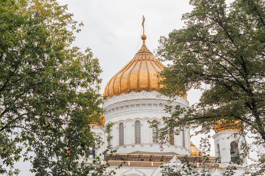Chist The Saviour Cathedral in Moscow Russia. Evening